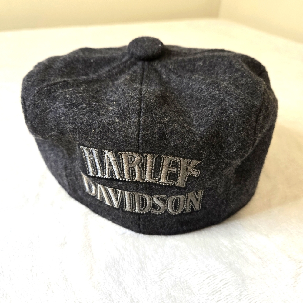 Harley-Davidson Gray Wool Derby Cap